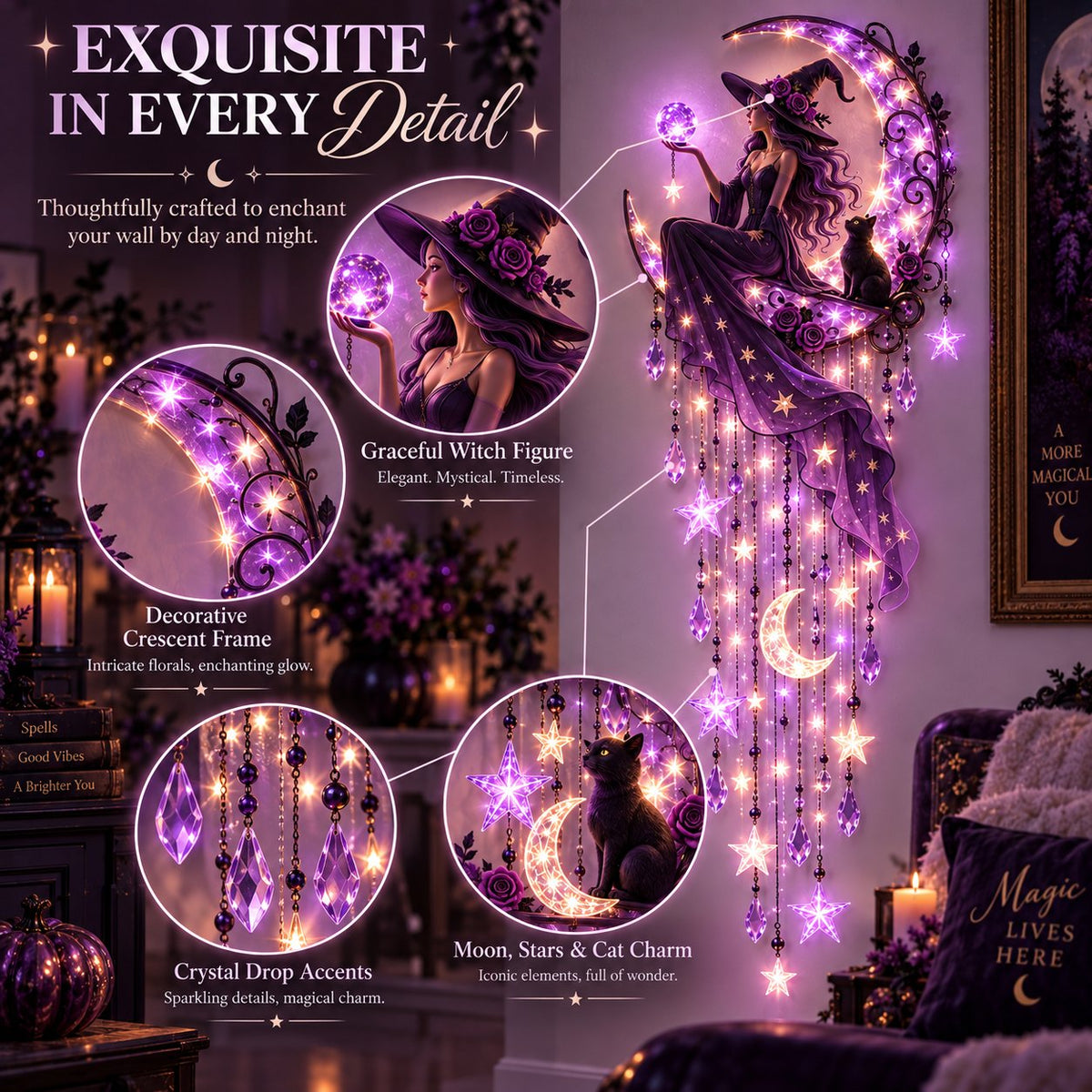 Last Day 49% OFF🔥Elegant Halloween Cascade Wall Light Collection