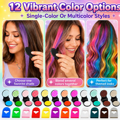 🔥Last Day 60% OFF 🌻12-Color Temporary Hair Chalk Applicator Set