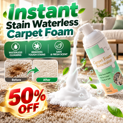 🔥🔥Waterless Carpet Foam Stain Remover with Towel