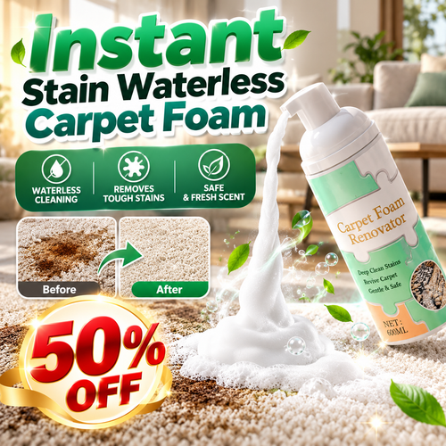 🔥🔥Waterless Carpet Foam Stain Remover with Towel