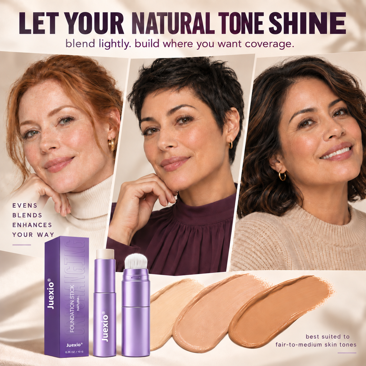 2026 💜Changing Foundation Stick  – The stick that makes mature skin glow again