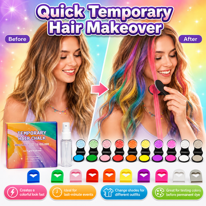 🔥Last Day 60% OFF 🌻12-Color Temporary Hair Chalk Applicator Set