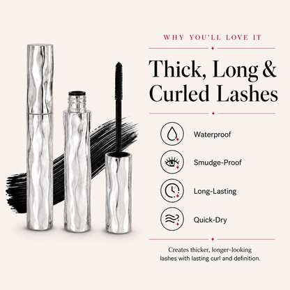 LAST DAY PROMOTION 52% OFF- BUY 1 GET 1 FREE💜Waterproof Curling & Lengthening Mascara