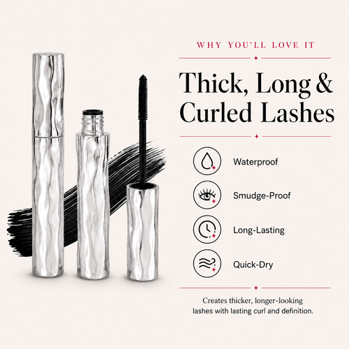 LAST DAY PROMOTION 52% OFF- BUY 1 GET 1 FREE💜Waterproof Curling & Lengthening Mascara