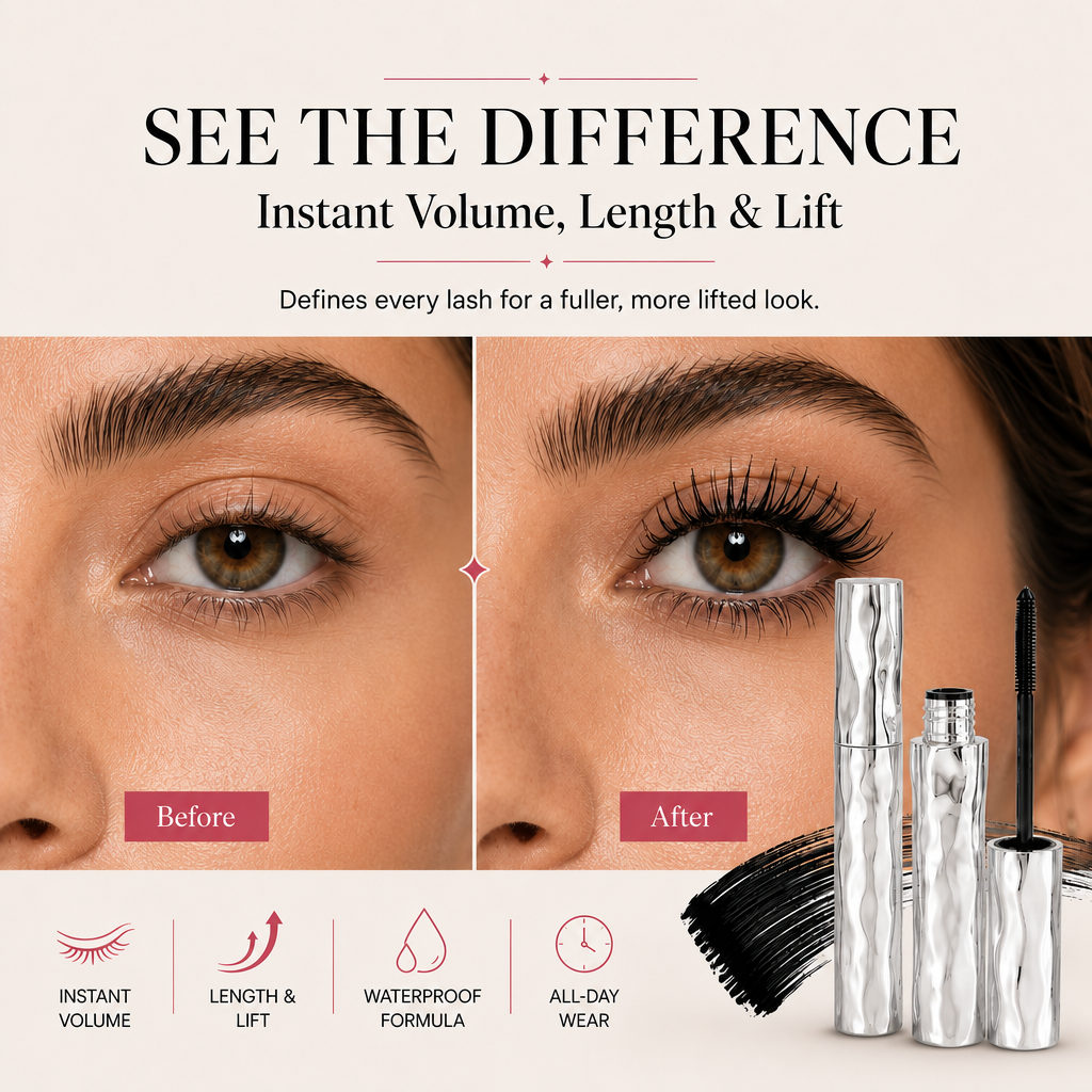 LAST DAY PROMOTION 52% OFF- BUY 1 GET 1 FREE💜Waterproof Curling & Lengthening Mascara