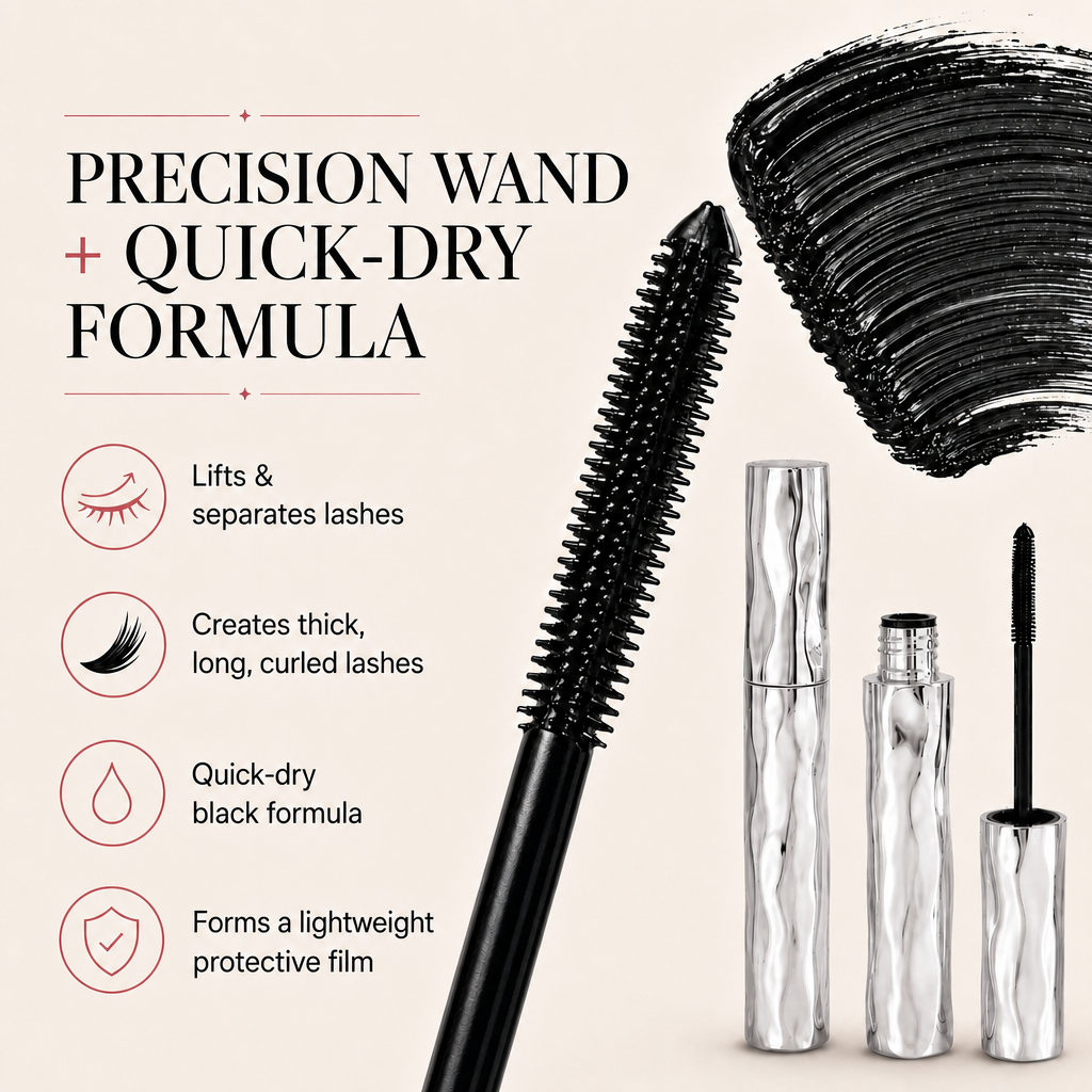 LAST DAY PROMOTION 52% OFF- BUY 1 GET 1 FREE💜Waterproof Curling & Lengthening Mascara