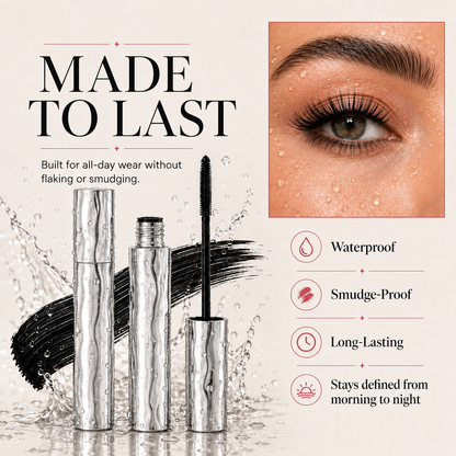 LAST DAY PROMOTION 52% OFF- BUY 1 GET 1 FREE💜Waterproof Curling & Lengthening Mascara