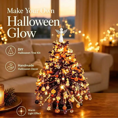 🔥🔥Juexio® DIY Beaded Crystal Christmas Tree Kit | Sparkling Tabletop Holiday Decor & Stress-Relief Crafting Gift for Women & Home