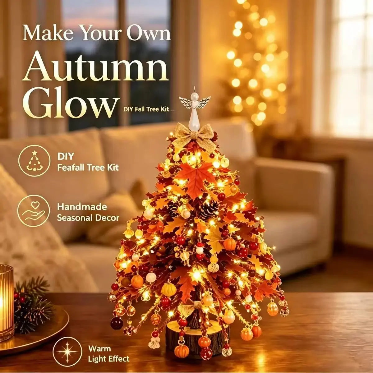🔥🔥Juexio® DIY Beaded Crystal Christmas Tree Kit | Sparkling Tabletop Holiday Decor & Stress-Relief Crafting Gift for Women & Home