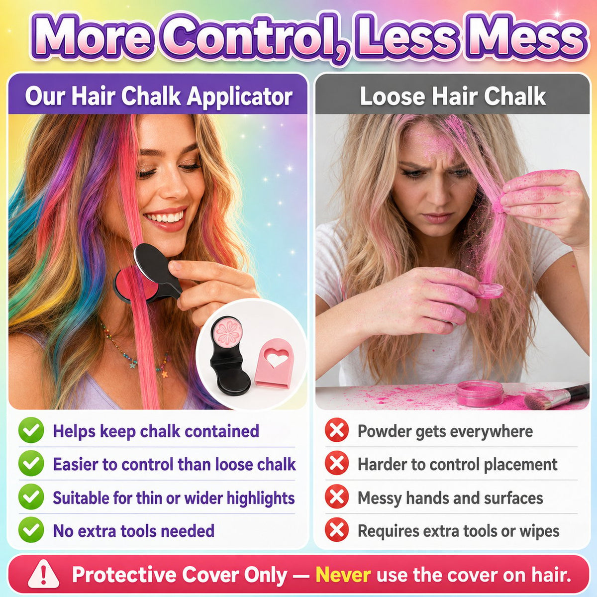 🔥Last Day 60% OFF 🌻12-Color Temporary Hair Chalk Applicator Set