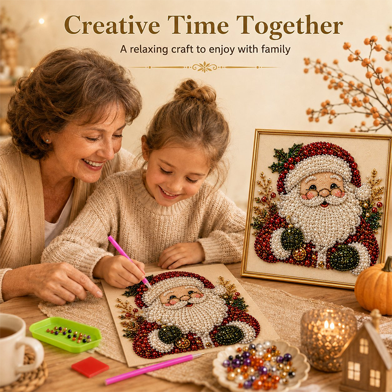 ⏳Last Day Sale Only $26.99!!🎁💎DIY Christmas Pearl Diamond Art Kit🎨Relaxing & Beginner-Friendly
