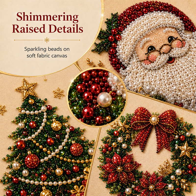 ⏳Last Day Sale Only $26.99!!🎁💎DIY Christmas Pearl Diamond Art Kit🎨Relaxing & Beginner-Friendly