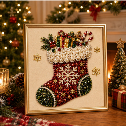 ⏳Last Day Sale Only $26.99!!🎁💎DIY Christmas Pearl Diamond Art Kit🎨Relaxing & Beginner-Friendly