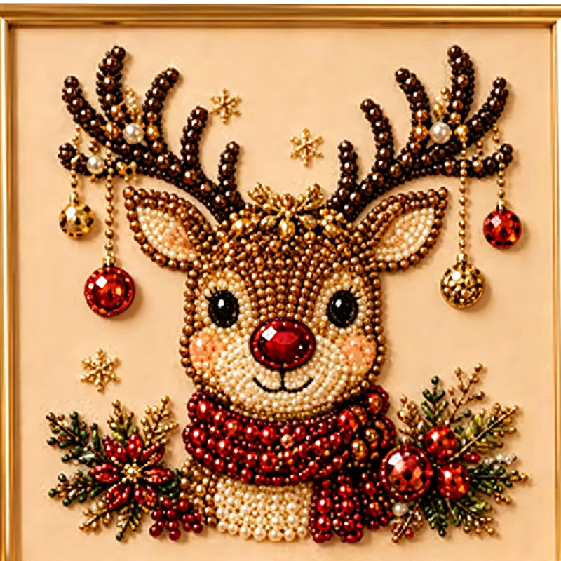 ⏳Last Day Sale Only $26.99!!🎁💎DIY Christmas Pearl Diamond Art Kit🎨Relaxing & Beginner-Friendly